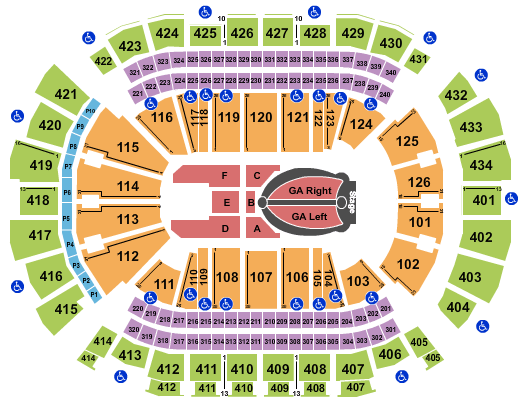 Toyota Center - TX Ariana Grande 2019 Seating Chart