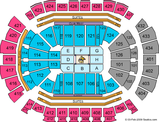 Toyota Center - TX Boxing Seating Chart