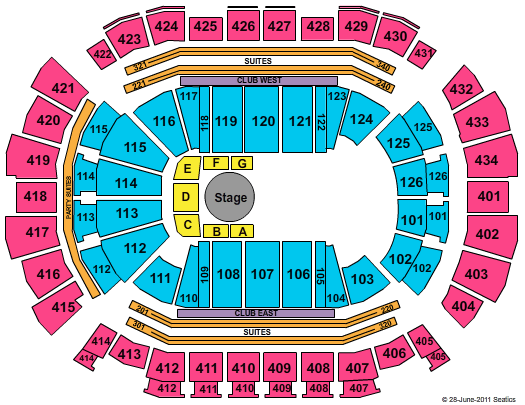 Toyota Center - TX Dralion Seating Chart