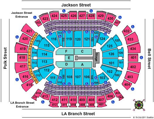Toyota Center - TX Cirque Du Soleil Michael Jackson Seating Chart