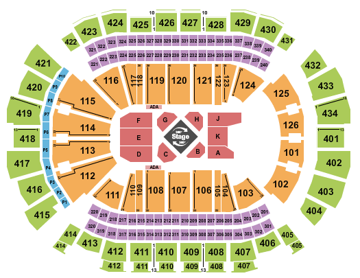 Toyota Center - TX Dave Chappelle Seating Chart