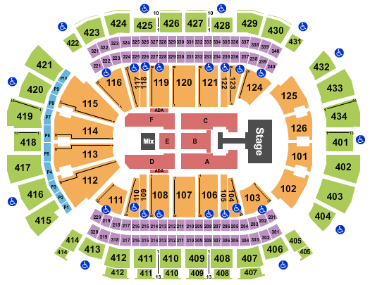 Toyota Center - TX Depeche Mode Seating Chart