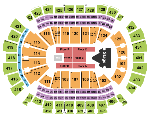 Toyota Center - TX Doja Cat Seating Chart