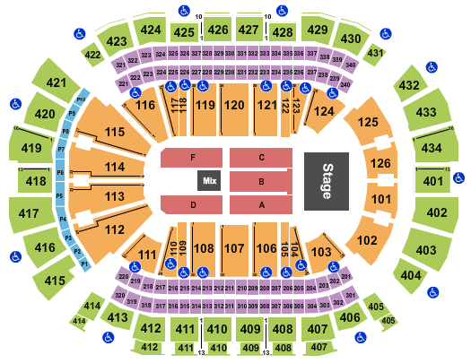 Toyota Center - TX Endstage 3 Seating Chart