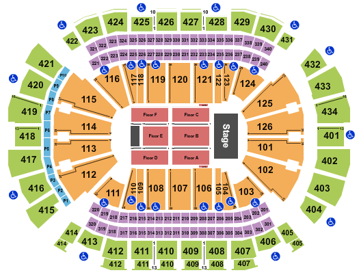 Toyota Center - TX Endstage 4B Seating Chart