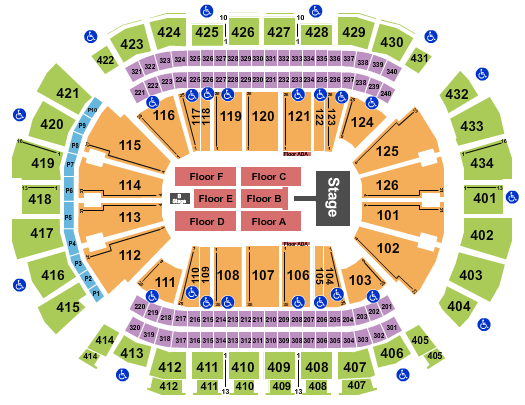 Toyota Center - TX Endstage 5 Seating Chart