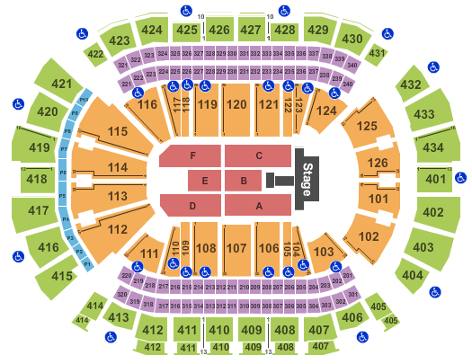 Toyota Center - TX Endstage w/ Catwalk Seating Chart