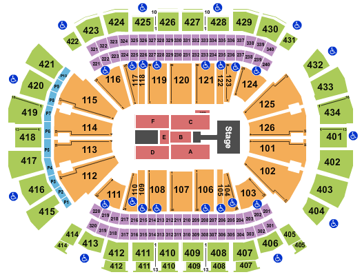 Toyota Center - TX Enrique Iglesias Seating Chart