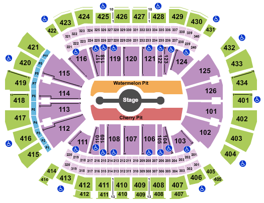 Toyota Center - TX Harry Styles Seating Chart