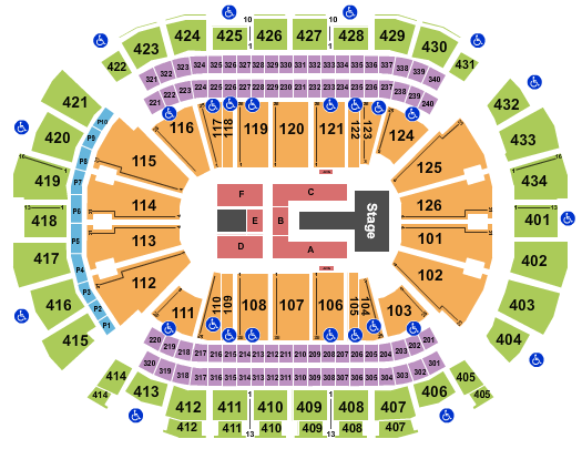 Toyota Center - TX J Balvin 1 Seating Chart