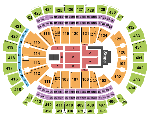 Toyota Center - TX Jelly Roll Seating Chart