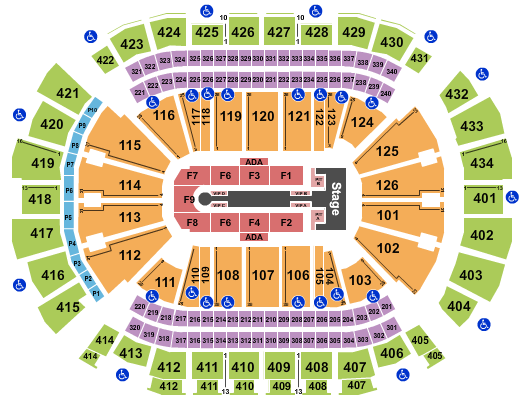 Toyota Center - TX Jennifer Lopez 2024 Seating Chart