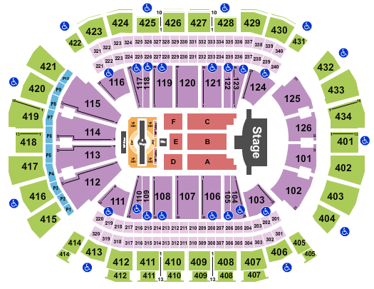 Toyota Center - TX Seating Chart