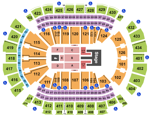 Toyota Center - TX Kane Brown Seating Chart