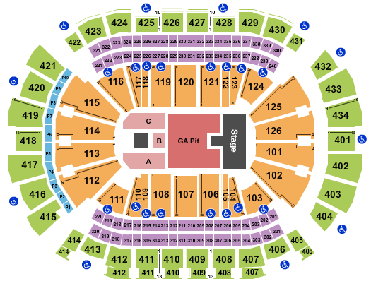 seating chart for Toyota Center - TX - Lizzo - eventticketscenter.com