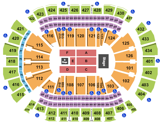 Toyota Center - TX Luis Miguel Seating Chart