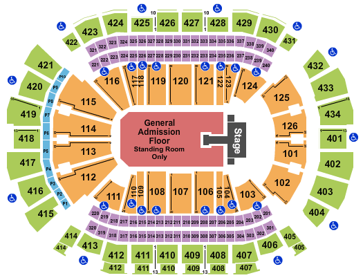 Toyota Center - TX Muse Seating Chart