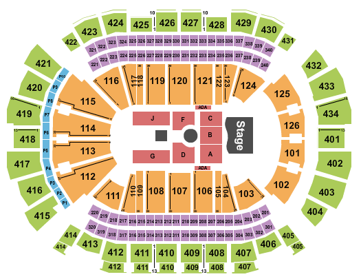 Toyota Center - TX Olivia Dean Seating Chart