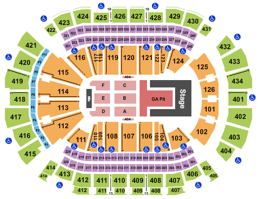 Toyota Center - TX Olivia Rodrigo Seating Chart