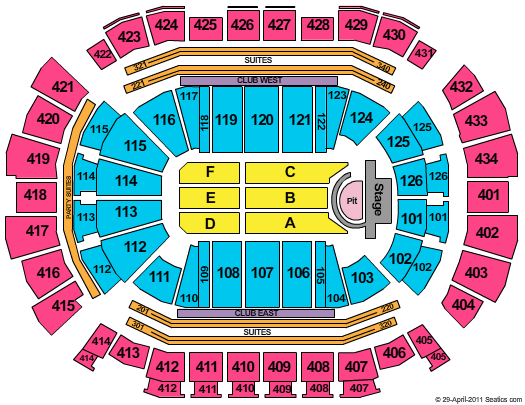 Toyota Center - TX R Kelly Seating Chart