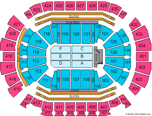 Toyota Center - TX Roger Waters Seating Chart
