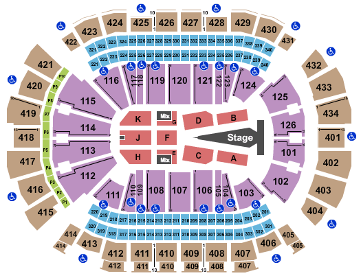 Toyota Center - TX Sam Smith Seating Chart