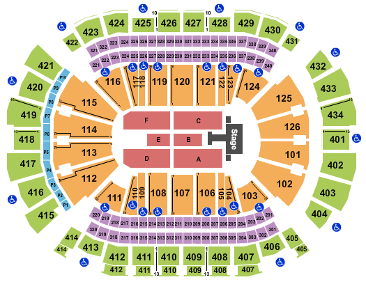 Toyota Center - TX Scorpions Seating Chart