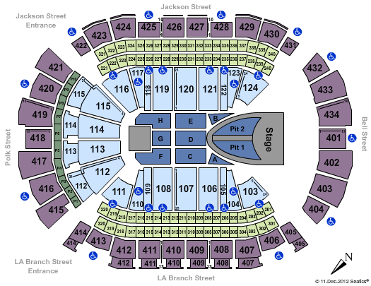 Toyota Center - TX Taylor Swift Seating Chart