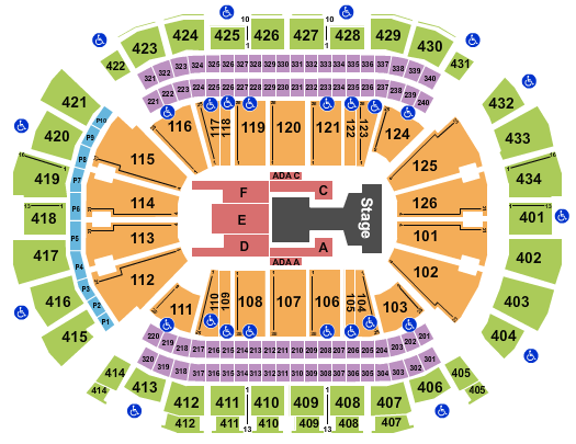 Toyota Center - TX TWICE Seating Chart