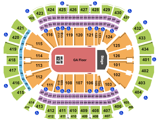 Toyota Center - TX Tyler The Creator Seating Chart