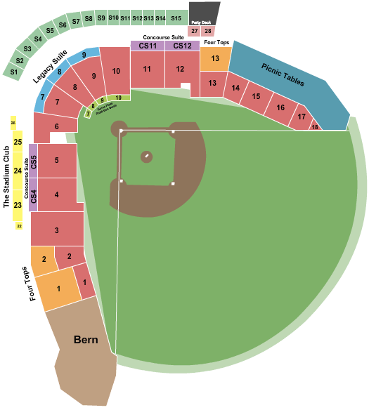 Toyota Field - AL Baseball Seating Chart
