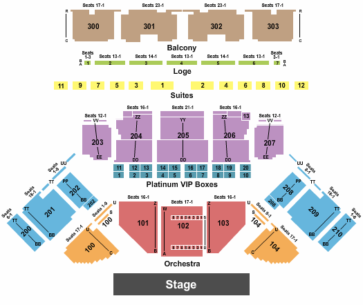 Kirk Theatre Seating Chart