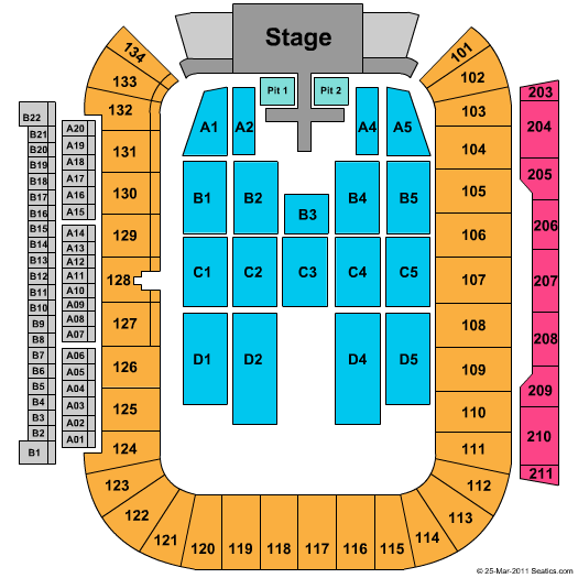 SeatGeek Stadium Kenny Chesney Seating Chart