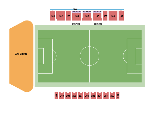 Toyota Stadium At Georgetown College Soccer Seating Chart