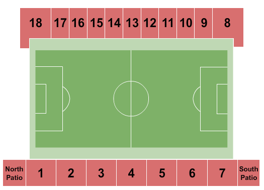 West Community Stadium Soccer Seating Chart