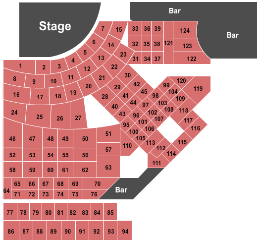 Tralf Music Hall Seating Chart