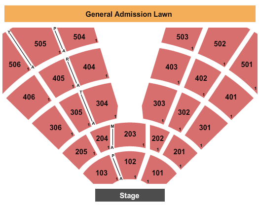 Treasure Island Amphitheater End Stage Seating Chart