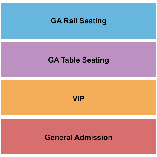 Treefort Music Hall GA/Rail/Table Seating Chart