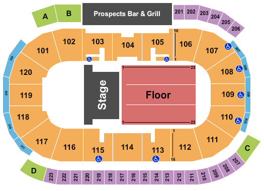 Tribute Communities Centre Seating Chart