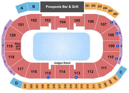 Tribute Communities Centre Skating Championships Seating Chart