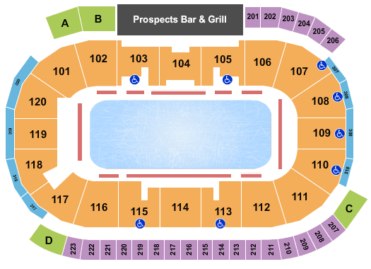 Tribute Communities Centre Ice Rink Seating Chart