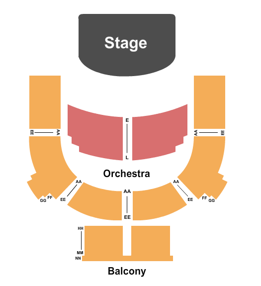 Trinity - St. Paul's Centre End Stage Seating Chart
