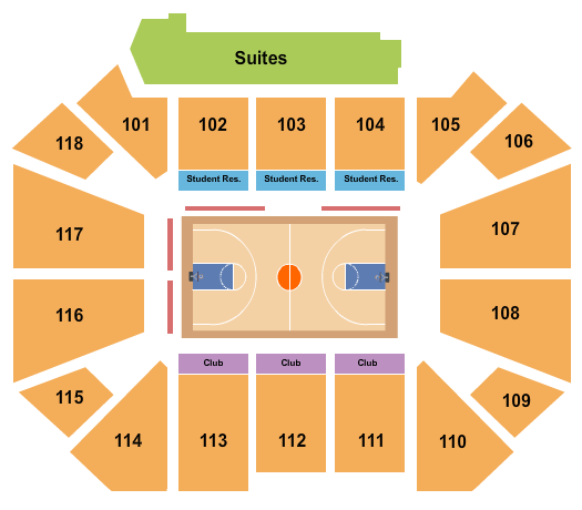 Trojan Arena Basketball Seating Chart