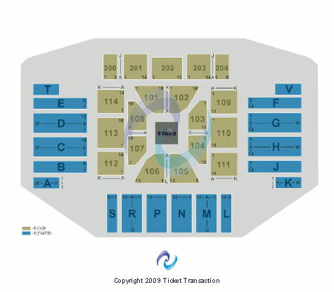 Hard Rock Live At Etess Arena Center Stage Seating Chart