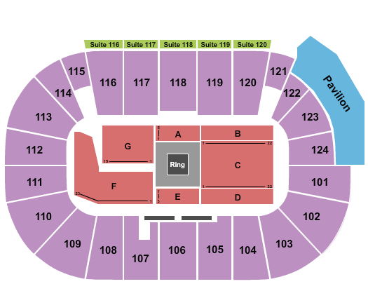 Tsongas Center TNA Wrestling Seating Chart