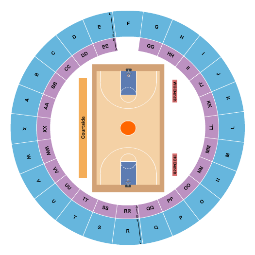 Tucker Coliseum At Arkansas Tech University Basketball Seating Chart