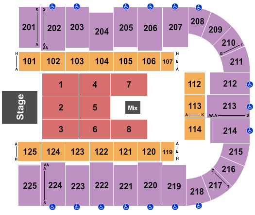 Tucson Arena At Tucson Convention Center Bert Kreischer Seating Chart
