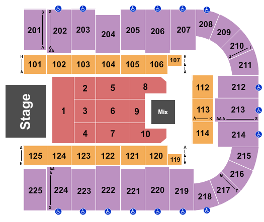 Tucson Arena At Tucson Convention Center Chayanne Seating Chart