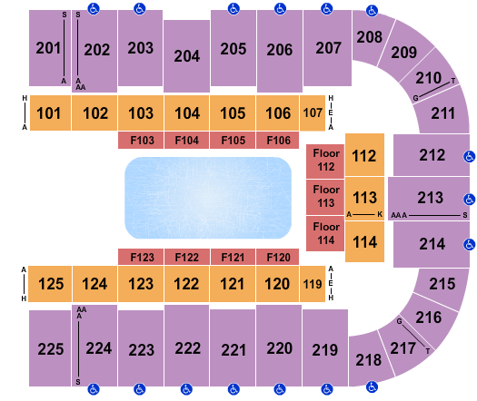 Tucson Arena At Tucson Convention Center Disney On Ice 2 Seating Chart