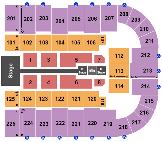 Tucson Arena At Tucson Convention Center Fall Out Boy Seating Chart